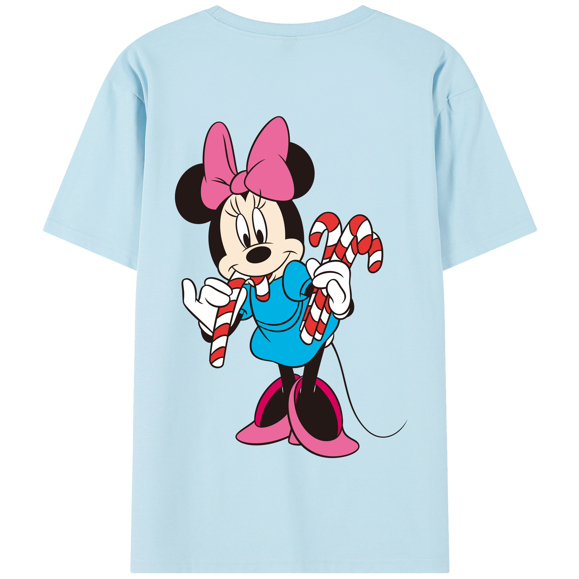 （画像用） ミッキーマウス Mickey Mouse 綿100％半袖Tシャツ（背面プリント）